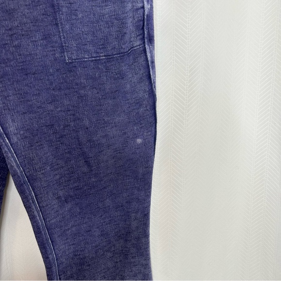 Free People Movement blue pull on sweatpants bootcut size medium - Picture 2 of 8
